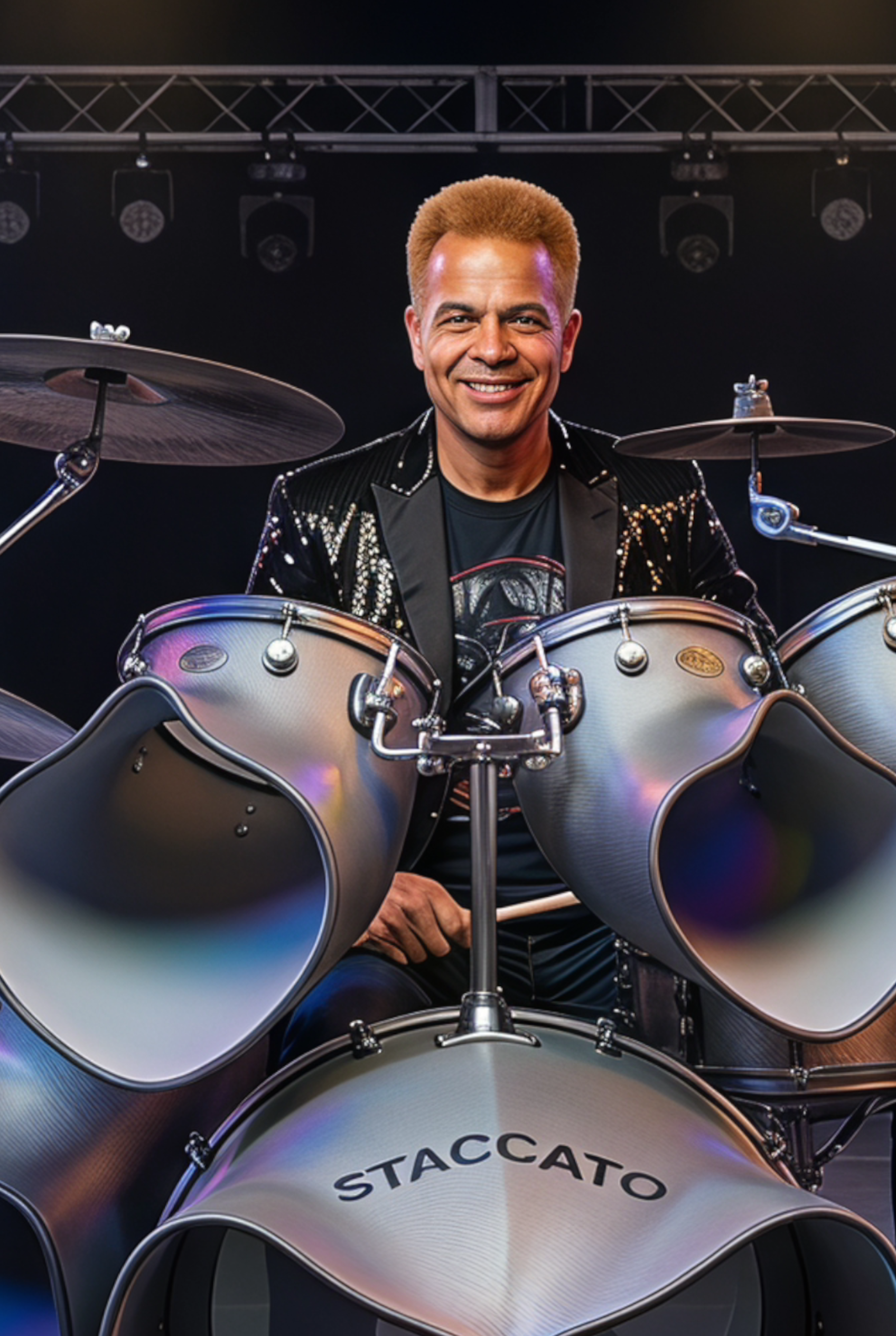 Ruairidh Blaxcot, drummer, vocalist and member of The Blaxcots, pictured as part of the band's contemporary Scottish alternative rock project.